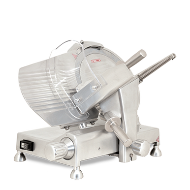 Omcan - 12" Belt-Driven Meat Slicer With Blade Locker - 41712