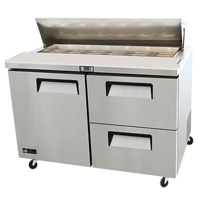 EFI Sales - 48" Refrigerated Salad/Sandwich Prep Table - CSDW2-48VC