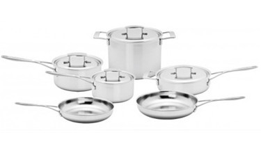 Belgique Champagne Aluminum 3-Qt. Nonstick Soup Pot with Lid 