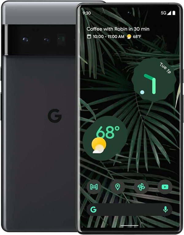Google Pixel 6 Pro – Unlocked Android 5G smartphone with 50-megapixel camera and wide-angle lens 128 GB – Stormy Black