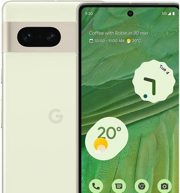 Google Pixel 7 – Unlocked Android 5G Smartphone with wide-angle lens and 24-hour battery – 128GB – Lemongrass