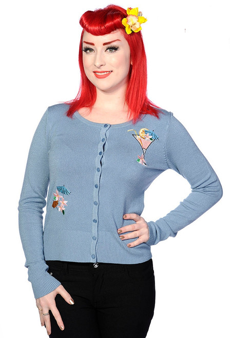 Banned Cardigan Cocktail - Blue
