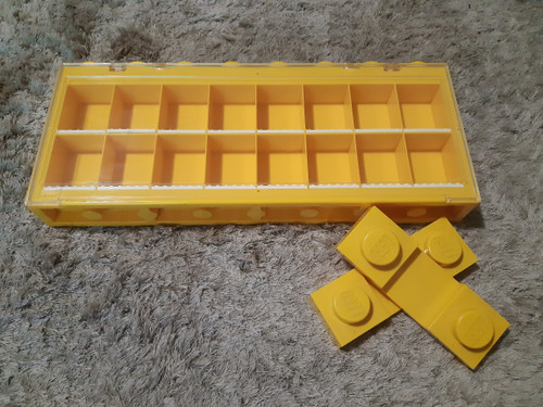 LEGO minifig display case - Yellow