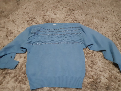 TARGET blue fluffy jumper