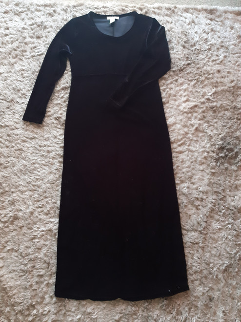 CAPTURE Vintage black velvet dress