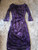 Purple velour dress