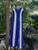 Y2K maxi dress - blue/white panel