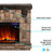 Alpine Fireplace Mantel and Electric LED Fireplace Alpine Fireplace Mantel and Electric LED Fireplace