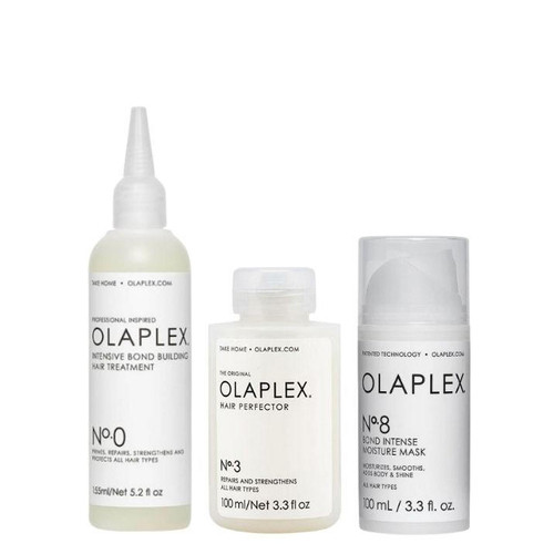 Olaplex No.0, 3 and 8 Intense Treatment Trio