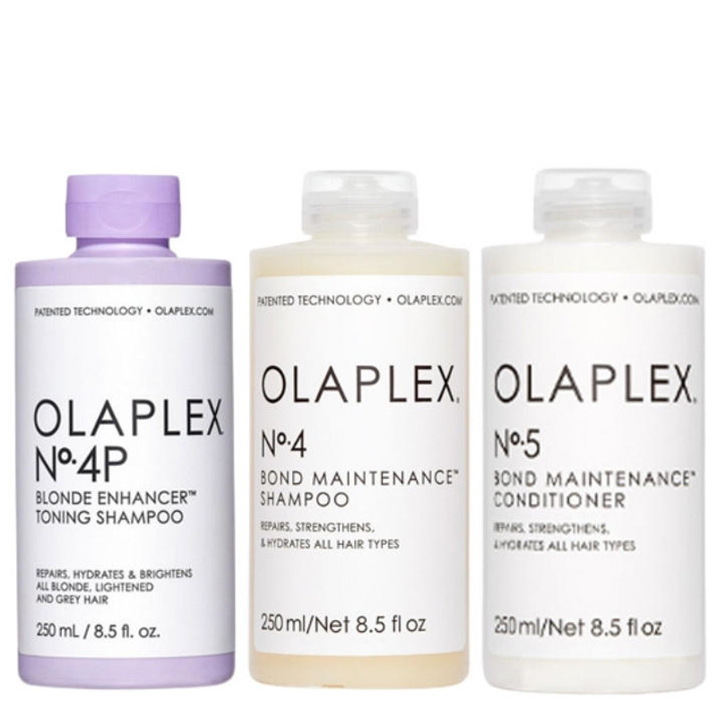 Olaplex No.4P, 4 and 5 Blonde Enhancer Trio