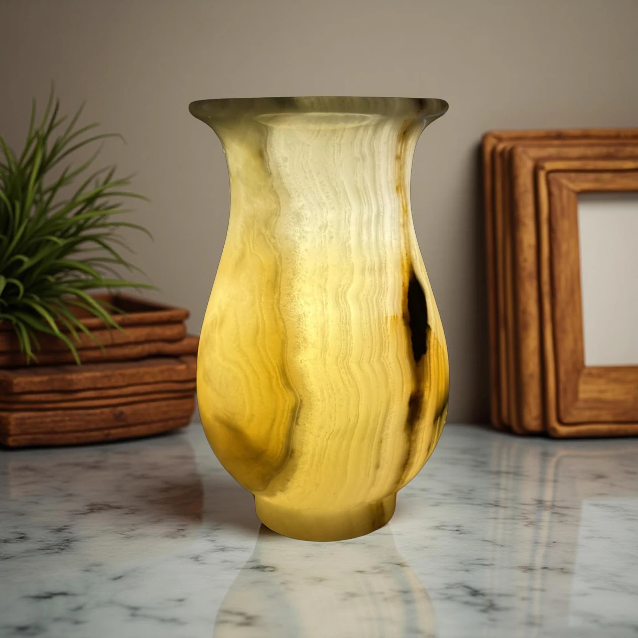 Marble Island Unique Onyx Lamp - MoonGlow – view 13