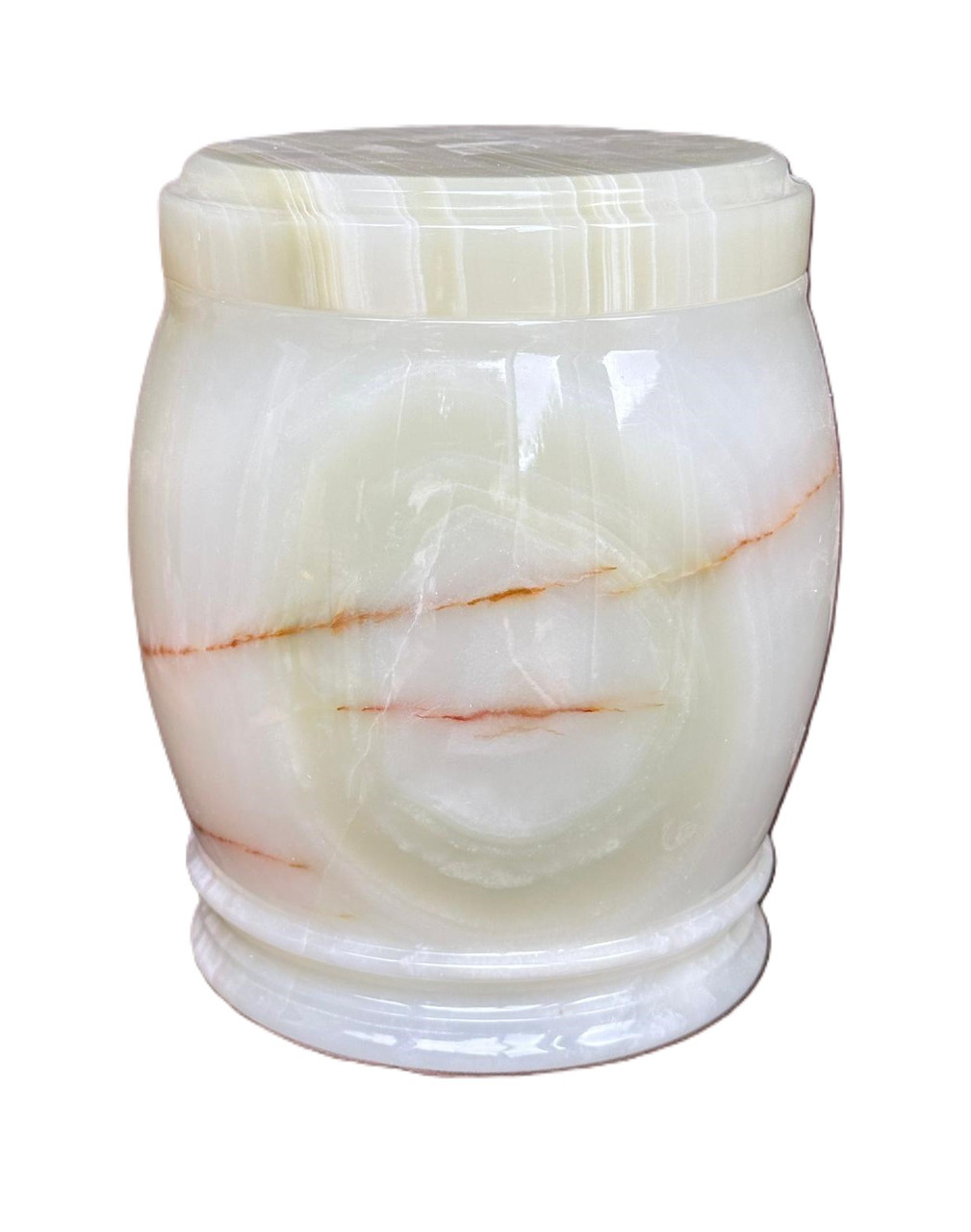 Onyx Ash Urn. Rare to find Green Onyx Outdoor Casket for Adults, Children and Pets – view 4