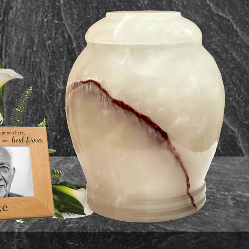 Marble urns for human ashes