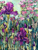Irises Violaart-acrylic on canvas, unframed, 22”x28”