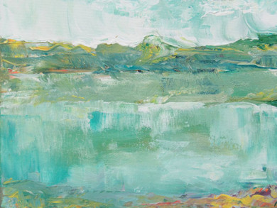 Monroe Lake Violaart -acrylic on canvas