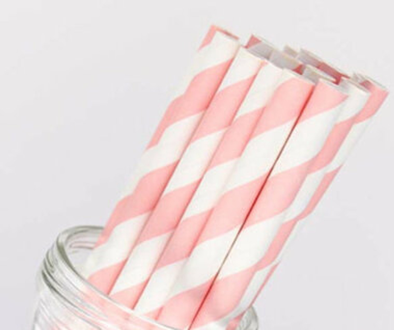 Red Hearts 25pc Paper Straws