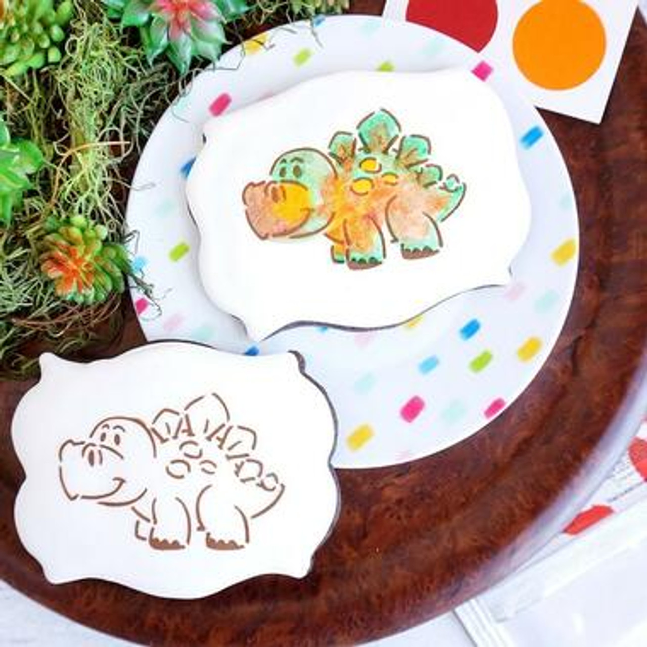 Silicone 6 Dinosaur Rice Cake Stencils Diy Animal Rice Cake Tray Baking  Stencil Can Be Steamed And Baked Cake Making Tool Home - Cake Tools -  AliExpress