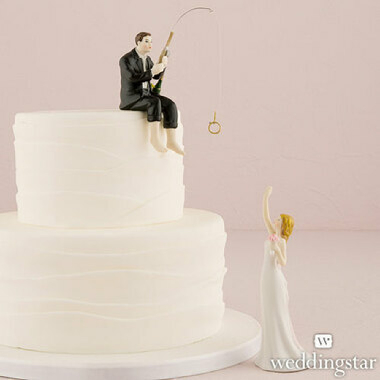 Happily Ever After Wedding Or Grooms Cake Topper - With Fishing Rod And  Shotgun. Comes With Stand And Cake Stakes #2434708