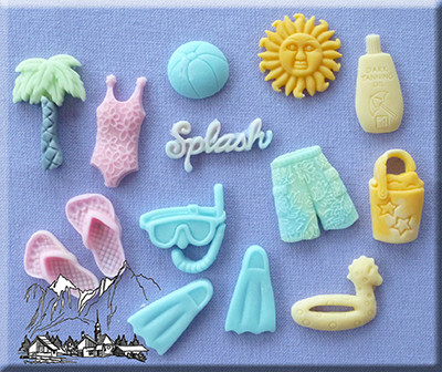 Silicone molds beach theme. Sculpting & Forming Molding & Casting