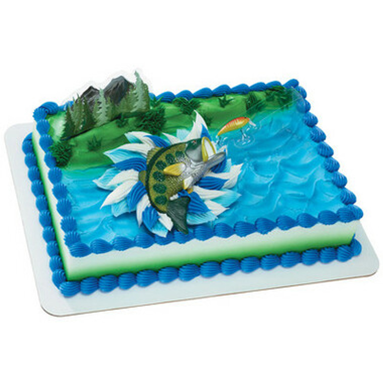 JeVenis The Big One Cake Topper Gone Fishing Cake Decoration - Import It All