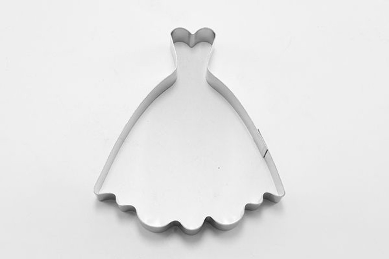 4 inch Ann Clark Princess Ball Gown Wedding Dress Metal Cookie Cutter