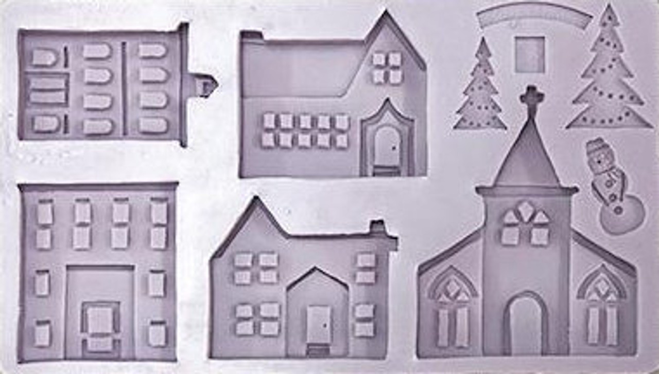 Winter Village Silicone Mold