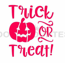 Fun Trick or Treat Cookie Stencil