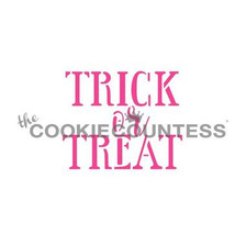 Trick Or Treat Block Cookie Stencil