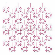 Falling Spider Pattern Cookie Stencil