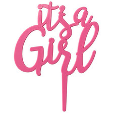 It's a Girl Cake Topper (1 pc)*