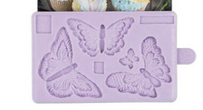 Brush Embroidery Butterflies Silicone Mold