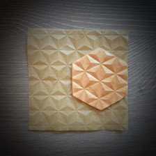 3D Parchment Origami Stars Large (6pc)