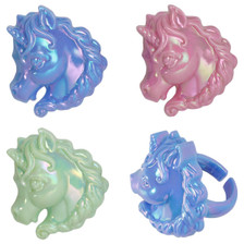 Pastel Unicorn Cake or Cupcake Toppers (6pc)