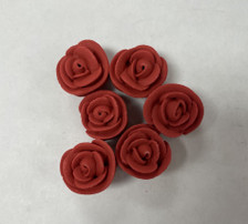 Royal Icing Roses Red Small  ( 6 pcs )