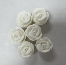 Royal Icing Roses White Small ( 6 pcs )