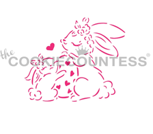Mama & Baby Bunnies PYO Cookie Stencil