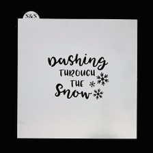 Dashing Through the Snow Stencil