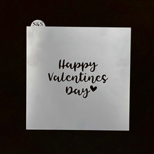 Happy Valentines Day Heart Stencil