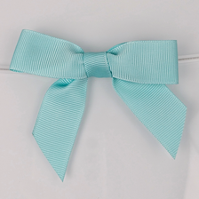 Twist Tie Bows - Misty Turquoise (15 pc)