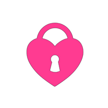 Heart Padlock Mini Cutter