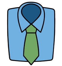 Shirt with Tie Cutter