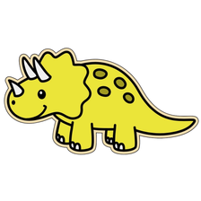 Cute Triceratops Cutter (Medium)