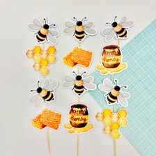 Honey & Bees Toppers (12pc)