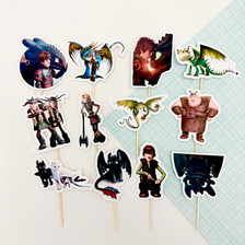 How To Train Your Dragon Toppers (12pc)
