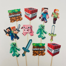 Minecraft Cupcake Toppers (12pc)