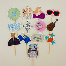 T Swift Eras Cupcake Toppers (13pc)