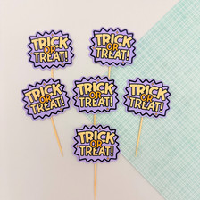 Trick or Treat Toppers (6pc)