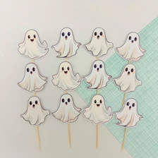 Cute Ghost Toppers (12pc)