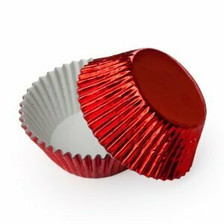 Red Foil Cupcake Liners ( 32 pcs )