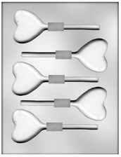 Heart  2 5/8 in Chocolate Mold Lolly
